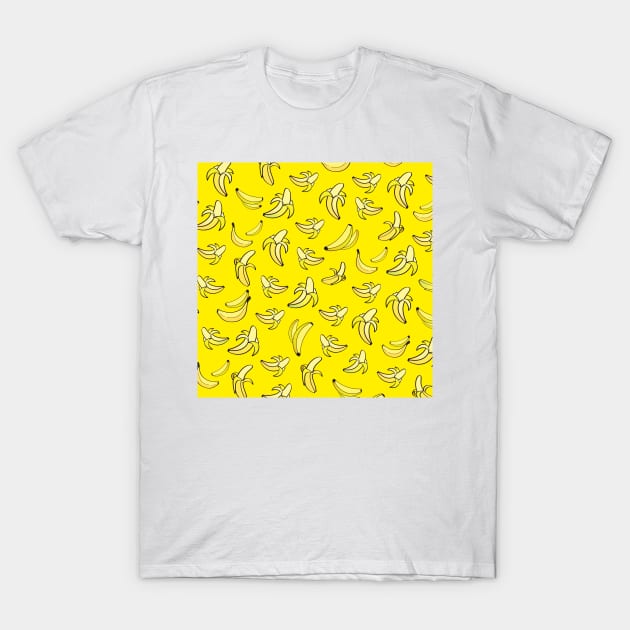 Banana Pattern 18 T-Shirt by B&K